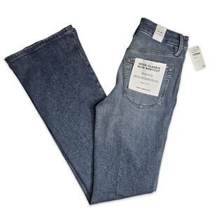 Good American Good Classic Slim Bootcut Jean High Rise Indigo627 Womens 2/26 NWT